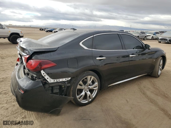2015 Infiniti Q70L with VIN JN1BY1PP0FM600547, listed as a Copart auction lot 81552874 with 51,115 mi miles and Salvage Title. Bid and sale history available at carsss.com. Image 3.