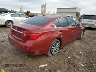 2015 Infiniti Q50 Premium with VIN JN1BV7AP6FM356004, listed as a Copart auction lot 86213714 with 79,496 mi miles and Salvage title. Bid and sale history available at DreamBid. Image 3.