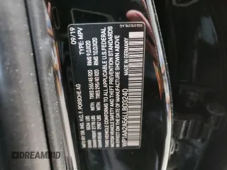 2020 Porsche Macan with VIN WP1AA2A56LLB03240, listed as a Copart auction lot 49864705 with 37,842 mi miles and Salvage title. Bid and sale history available at DreamBid. Image 15.