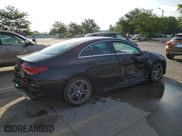 2020 Mercedes-Benz CLA 250 z VIN WDD5J4HB4LN073952, wystawiony jako Copart lot #64098345 z przebiegiem 38 773 mil mil oraz Szkoda całkowita • Salvage title. Historia ofert i sprzedaży dostępna na DreamBid. Obrazek 3.