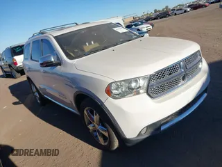 2012 Dodge Durango Citadel with VIN 1C4SDHET4CC130381, listed as a IAAI auction lot 41068602 with 164,888 mi miles and . Bid and sale history available at DreamBid. Image 1.