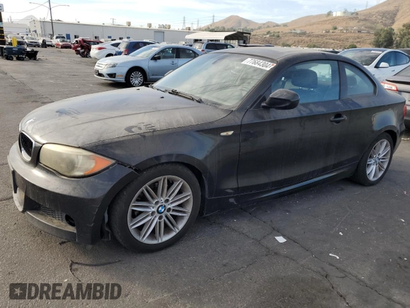 2012 BMW 1 Series 128i with VIN WBAUP9C55CVL91384, listed as a Copart auction lot 77684304 with 201,402 mi miles and Clean title. Bid and sale history available at DreamBid. Image 1.