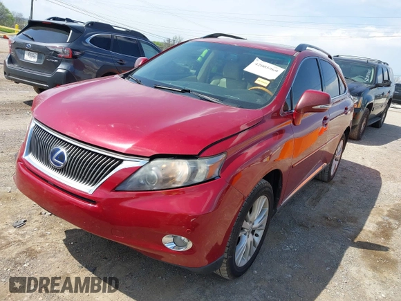 2010 Lexus RX 450h with VIN JTJZB1BA2A2004132, listed as a IAAI auction lot 42005969 with 177,895 mi miles and . Bid and sale history available at DreamBid. Image 17.