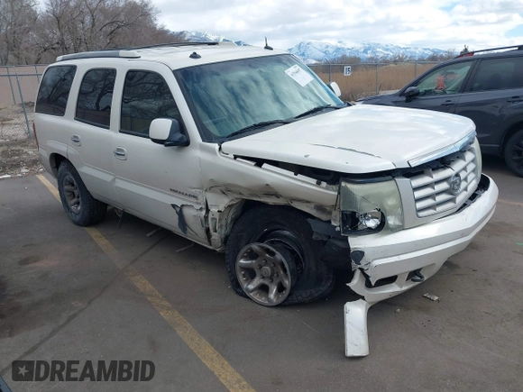 2003 Cadillac Escalade z VIN 1GYEK63N53R304400, wystawiony jako IAAI lot #41544697 z przebiegiem 207 913 mil mil oraz . Historia ofert i sprzedaży dostępna na DreamBid. Obrazek 1.
