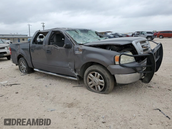 2008 Ford F-150 XL with VIN 1FTRW12W88FB92161, listed as a Copart auction lot 50624505 with 0 mi miles and Salvage Title. Bid and sale history available at carsss.com. Image 4.