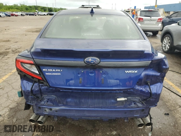 2022 Subaru WRX Premium with VIN JF1VBAF62N9017845, listed as a Copart auction lot 57850165 with 13,023 mi miles and Clean title. Bid and sale history available at DreamBid. Image 6.
