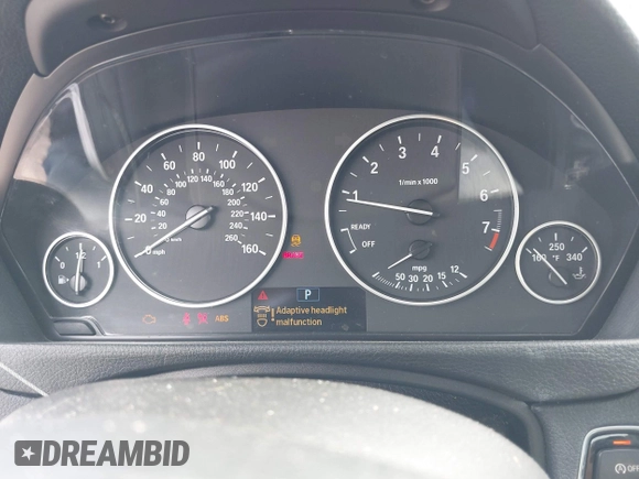 2013 BMW 3 Series 328i with VIN WBA3C1C59DK105001, listed as a IAAI auction lot 41923155 with 73,810 mi miles. Bid and sale history available at carsss.com. Image 7.