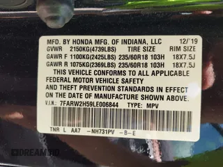 2020 Honda CR-V EX with VIN 7FARW2H59LE006844, listed as a IAAI auction lot 42548326 with 48,944 mi miles and . Bid and sale history available at DreamBid. Image 9.