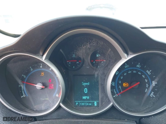 2012 Chevrolet Cruze LT w/1LT with VIN 1G1PF5SC8C7346819, listed as a IAAI auction lot 41692722 with 130,724 mi miles. Bid and sale history available at carsss.com. Image 7.
