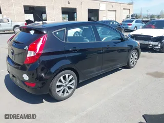 2017 Hyundai Accent Sport with VIN KMHCU5AE4HU355990, listed as a IAAI auction lot 42034435 with 181,831 mi miles. Bid and sale history available at carsss.com. Image 4.