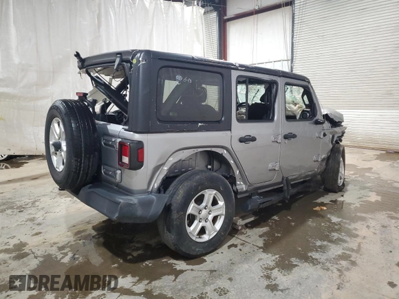 2020 Jeep Wrangler Unlimited Sport with VIN 1C4HJXDN5LW220413, listed as a Copart auction lot 88042855 with 47,205 mi miles and Clean title. Bid and sale history available at DreamBid. Image 3.