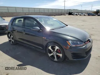 2016 Volkswagen Golf GTI SE w/Performance Pkg with VIN 3VW547AU6GM023243, listed as a Copart auction lot 49800175 with 25,159 mi miles and Salvage Title. Bid and sale history available at carsss.com. Image 4.