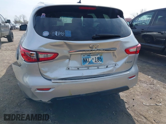 2015 Infiniti QX60 with VIN 5N1AL0MM8FC556374, listed as a IAAI auction lot 41931000 with 136,912 mi miles and . Bid and sale history available at DreamBid. Image 6.