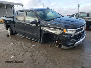 2022 Chevrolet Silverado 1500 LT with VIN 1GCUDDET1NZ500770, listed as a Copart auction lot 83409444 with 48,907 mi miles and Salvage Title. Bid and sale history available at DreamBid. Image 4.