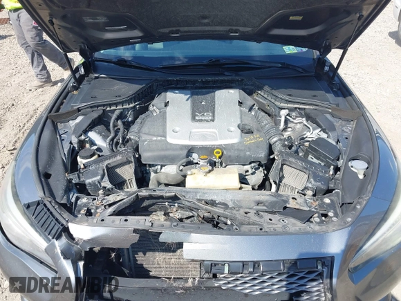 2014 Infiniti Q50 Premium with VIN JN1BV7AR4EM700333, listed as a IAAI auction lot 42109470 with 91,408 mi miles. Bid and sale history available at carsss.com. Image 10.