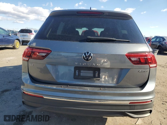 2023 Volkswagen Tiguan SE with VIN 3VVMB7AX9PM018778, listed as a Copart auction lot 50565555 with 9,758 mi miles and Salvage Title. Bid and sale history available at DreamBid. Image 6.
