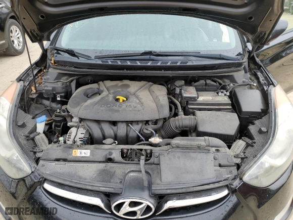 2013 Hyundai Elantra GLS with VIN 5NPDH4AE2DH289046, listed as a Copart auction lot 49861545 with 91,497 mi miles and Salvage Title. Bid and sale history available at carsss.com. Image 11.