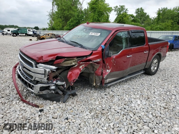 2018 Ford F-150 XL with VIN 1FTEW1EG7JFC04065, listed as a Copart auction lot 60716365 with 150,355 mi miles and Salvage title. Bid and sale history available at DreamBid. Image 1.