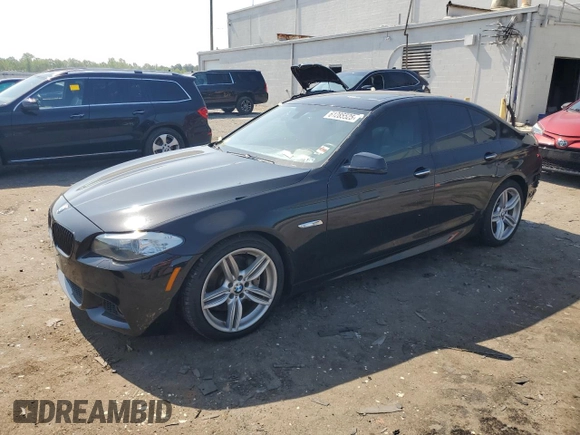 2013 BMW 5 Series 535i with VIN WBAFR7C54DC827808, listed as a Copart auction lot 61285525 with 120,274 mi miles and Salvage title. Bid and sale history available at DreamBid. Image 1.