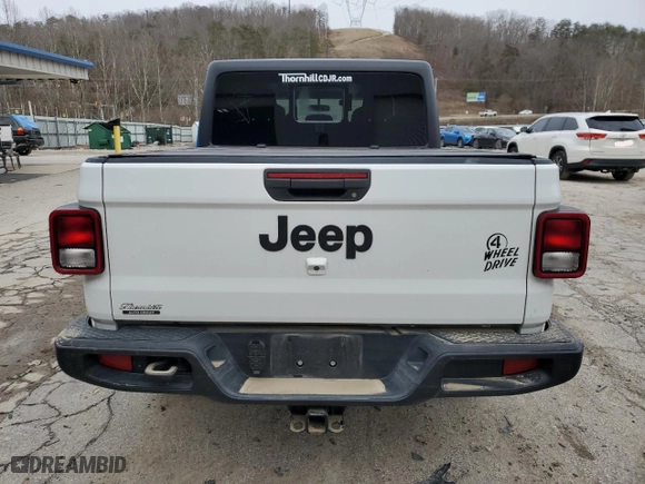 2023 Jeep Gladiator Willys with VIN 1C6HJTAG1PL567671, listed as a Copart auction lot 45968995 with 0 mi miles and Salvage Title. Bid and sale history available at carsss.com. Image 6.