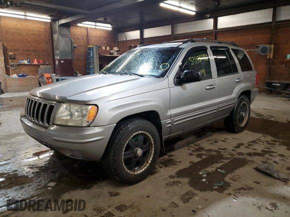 2001 Jeep Grand Cherokee Limited with VIN 1J4GW58N91C664611, listed as a Copart auction lot 53330755 with 212,479 mi miles and Salvage Title. Bid and sale history available at carsss.com. Image 1.