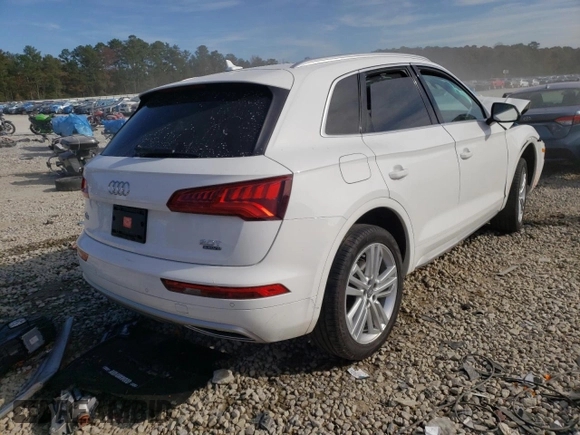 2018 Audi Q5 Premium Plus with VIN WA1BNAFY8J2160317, listed as a Copart auction lot 66857742 with 0 mi miles. Bid and sale history available at carsss.com. Image 4.