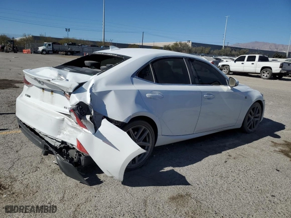 2020 Lexus IS with VIN JTHGZ1B28L5037117, listed as a Copart auction lot 44354515 with 46,785 mi miles and Salvage Title. Bid and sale history available at carsss.com. Image 3.