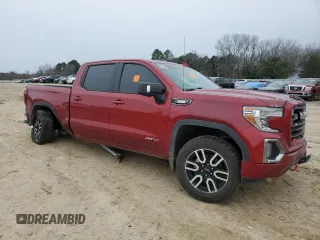 2021 GMC Sierra 1500 AT4 with VIN 3GTU9EET4MG461596, listed as a Copart auction lot 87712205 with 61,706 mi miles and Salvage Title. Bid and sale history available at carsss.com. Image 4.