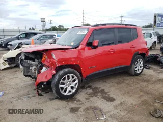 2018 Jeep Renegade Latitude with VIN ZACCJABBXJPJ15549, listed as a Copart auction lot 63361674 with 75,809 mi miles and Non repairable. Bid and sale history available at DreamBid. Image 1.