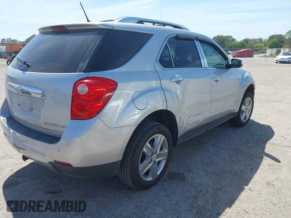 2014 Chevrolet Equinox LTZ with VIN 2GNALDEK7E6247275, listed as a IAAI auction lot 41808207 with 136,706 mi miles. Bid and sale history available at carsss.com. Image 4.