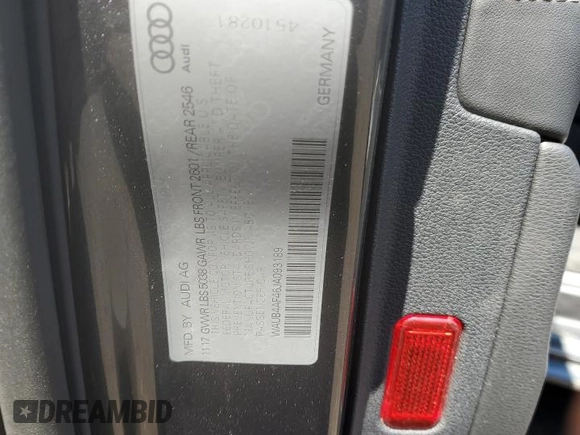 2018 Audi S4 Premium Plus with VIN WAUB4AF46JA093189, listed as a Copart auction lot 52368945 with 98,579 mi miles and Salvage Title. Bid and sale history available at carsss.com. Image 14.
