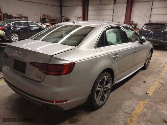 2018 Audi A4 Premium Plus with VIN WAUENAF41JA134435, listed as a IAAI auction lot 41275657 with 1 mi miles. Bid and sale history available at carsss.com. Image 4.