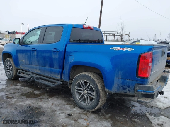 2021 Chevrolet Colorado 4WD Work Truck with VIN 1GCGTBEN0M1165911, listed as a IAAI auction lot 41944677 with 49,729 mi miles. Bid and sale history available at carsss.com. Image 14.