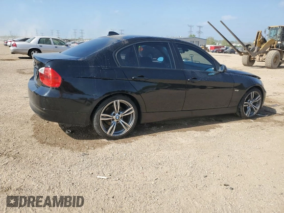 2007 BMW 3 Series 328i with VIN WBAVC53567FZ81411, listed as a Copart auction lot 56689235 with 143,823 mi miles and Salvage title. Bid and sale history available at DreamBid. Image 3.