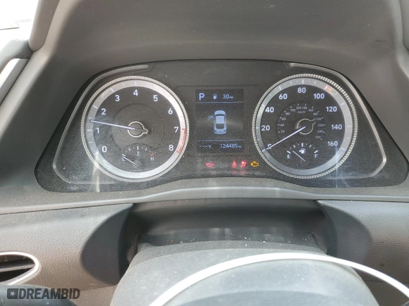 2021 Hyundai Sonata SE with VIN 5NPEG4JA5MH069145, listed as a Copart auction lot 47128885 with 124,485 mi miles and Salvage Title. Bid and sale history available at carsss.com. Image 9.