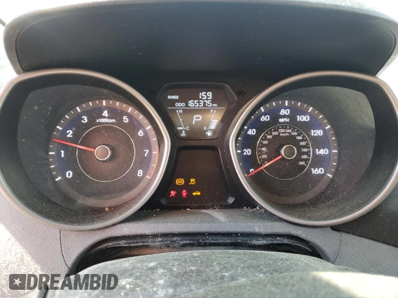 2013 Hyundai Elantra GLS z VIN 5NPDH4AE6DH384354, wystawiony jako Copart lot #50653675 z przebiegiem 165 375 mil mil oraz Szkody całkowita. Historia ofert i sprzedaży dostępna na DreamBid. Obrazek 9.
