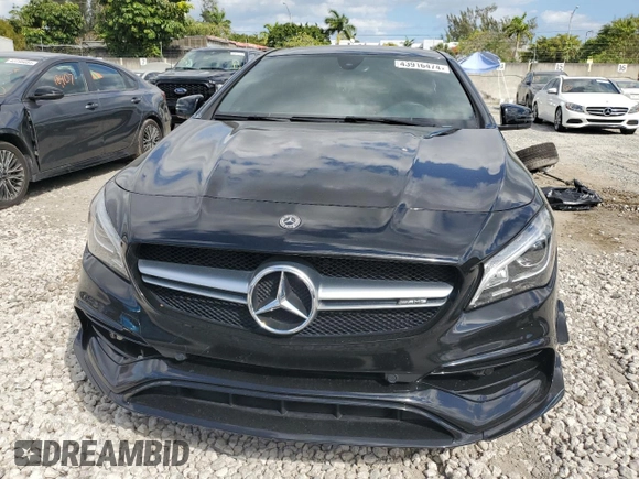 2018 Mercedes-Benz CLA 45 AMG with VIN WDDSJ5CB7JN554081, listed as a Copart auction lot 43916474 with 40,372 mi miles and . Bid and sale history available at DreamBid. Image 5.