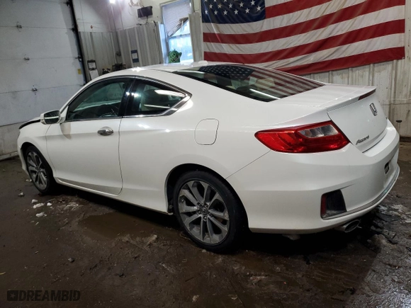 2014 Honda Accord Coupe EX-L with VIN 1HGCT2B82EA002094, listed as a Copart auction lot 44059885 with 176,406 mi miles and Salvage Title. Bid and sale history available at carsss.com. Image 2.