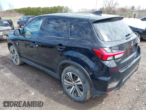 2022 Mitsubishi Outlander Sport ES with VIN JA4ARUAU2NU006511, listed as a IAAI auction lot 41951252 with 46,832 mi miles. Bid and sale history available at carsss.com. Image 3.