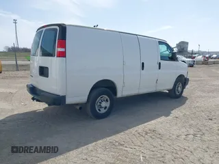 2018 Chevrolet Express Cargo Van with VIN 1GCWGAFP8J1253370, listed as a IAAI auction lot 41791109 with 101,253 mi miles. Bid and sale history available at carsss.com. Image 4.
