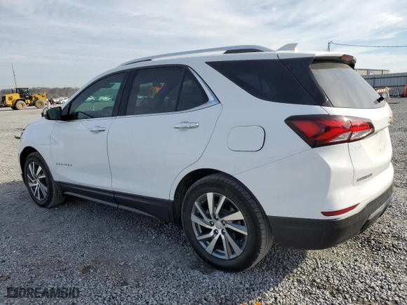 2022 Chevrolet Equinox Premier with VIN 3GNAXNEV3NS167784, listed as a Copart auction lot 81259994 with 26,218 mi miles and Salvage Title. Bid and sale history available at carsss.com. Image 2.