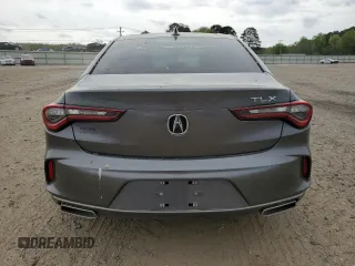 2024 Acura TLX Technology with VIN 19UUB5F48RA001487, listed as a Copart auction lot 50913355 with 5,467 mi miles and Salvage Title. Bid and sale history available at carsss.com. Image 6.