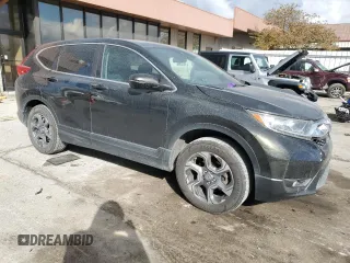 2017 Honda CR-V EX with VIN 5J6RW2H58HL066737, listed as a Copart auction lot 75921704 with 101,411 mi miles and Salvage Title. Bid and sale history available at carsss.com. Image 4.