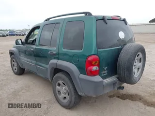 2003 Jeep Liberty Sport with VIN 1J4GL48K13W734113, listed as a IAAI auction lot 41915971 with 206,932 mi miles. Bid and sale history available at carsss.com. Image 3.