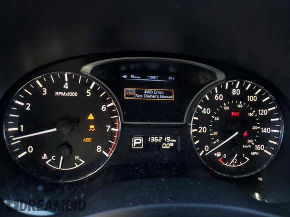 2013 Nissan Pathfinder S with VIN 5N1AR2MM8DC652237, listed as a Copart auction lot 44797235 with 136,219 mi miles and Clean Title. Bid and sale history available at carsss.com. Image 9.