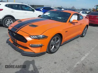 2021 Ford Mustang GT with VIN 1FA6P8CF5M5114482, listed as a IAAI auction lot 41613528 with 63,216 mi miles. Bid and sale history available at carsss.com. Image 17.