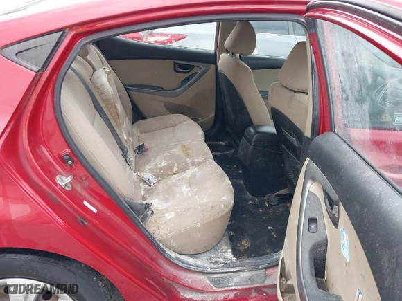 2016 Hyundai Elantra SE with VIN KMHDH4AEXGU650223, listed as a IAAI auction lot 41889561 with 107,533 mi miles. Bid and sale history available at carsss.com. Image 8.