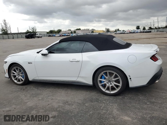 2024 Ford Mustang GT Premium with VIN 1FAGP8FF2R5113703, listed as a Copart auction lot 81685624 with 2,539 mi miles and Salvage title. Bid and sale history available at DreamBid. Image 2.