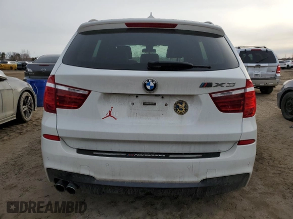 2017 BMW X3 xDrive28i with VIN 5UXWX9C52H0D95846, listed as a Copart auction lot 48123175 with Not Provided miles and Salvage Title. Bid and sale history available at DreamBid. Image 6.