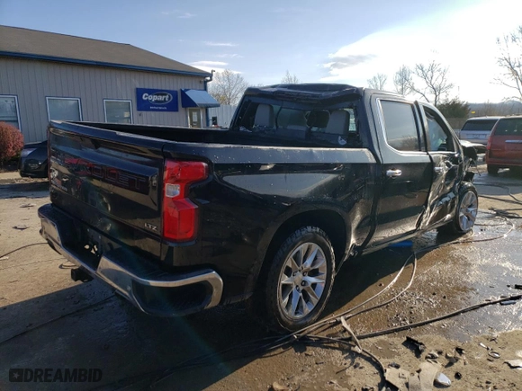 2019 Chevrolet Silverado 1500 LTZ with VIN 3GCUYGED6KG219638, listed as a Copart auction lot 85790774 with 65,991 mi miles and Salvage Title. Bid and sale history available at carsss.com. Image 3.